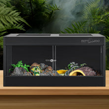 Load image into Gallery viewer, Durable PVC Reptile Lounge with Glass Door - 50 Gallon Tank for Snakes &amp; Geckos