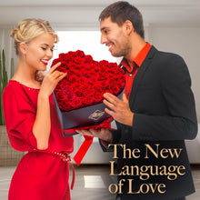 Load image into Gallery viewer, Eternal Love - 50 Preserved Roses in Beautiful Heart Box, No Maintenance