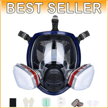 Load image into Gallery viewer, Reusable Gas Mask with Activated Carbon Filters - Protect Against Smoke &amp; Dust
