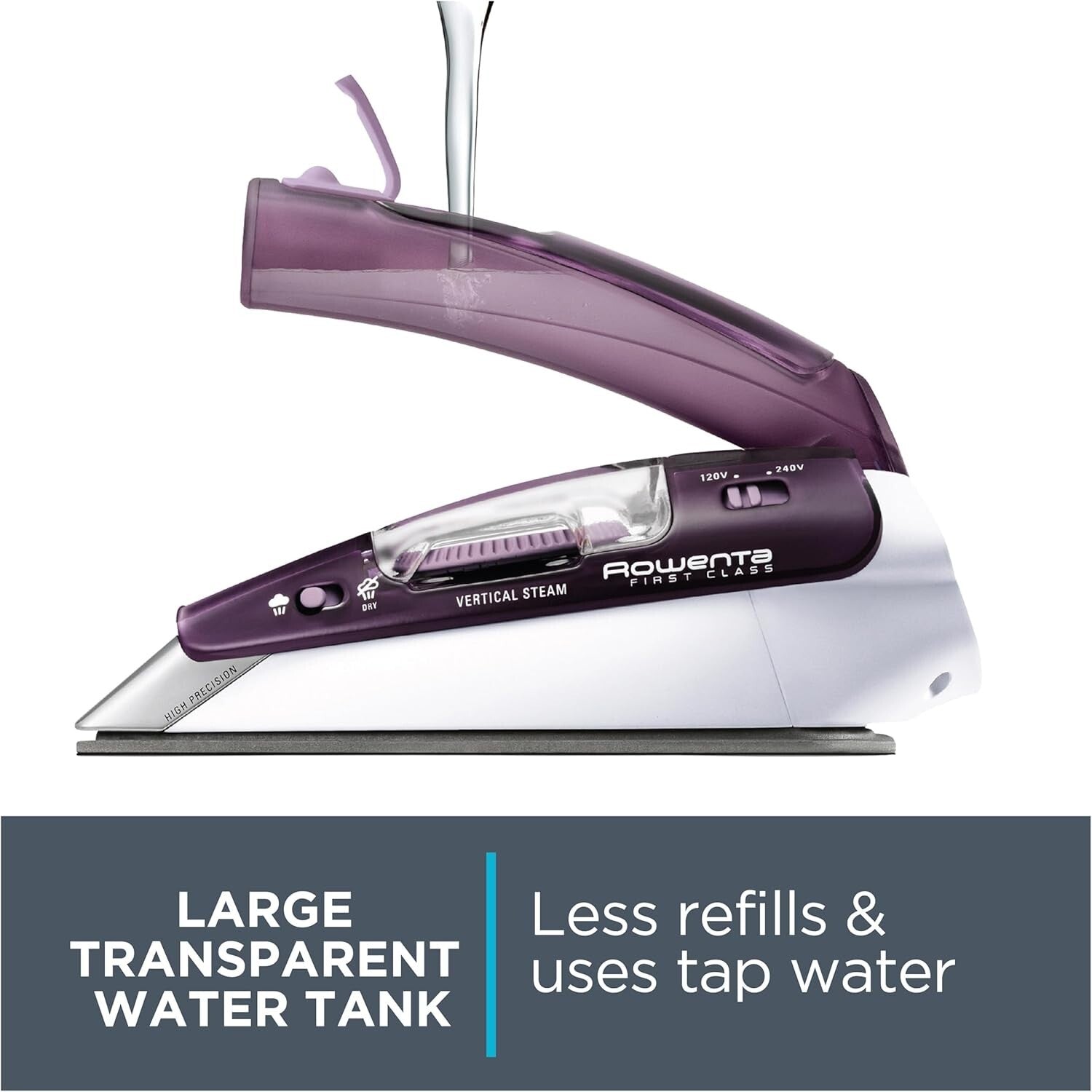 Pro Compact 1000W Travel Iron & Handheld Steamer for Effortless Fabric Care