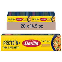 Load image into Gallery viewer, High-Protein Thin Spaghetti Pasta – 14.5 Oz, Non-GMO &amp; Kosher Certified, 20-Pack