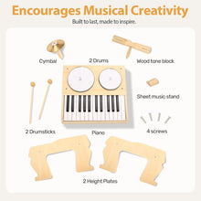 Load image into Gallery viewer, 25-Key Kids Piano with Drum Kits - Dual Play Musical Instrument for Children