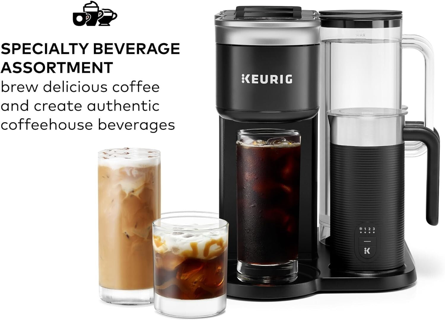 WiFi Enabled K-Cafe Coffee Brewer with MultiStream Technology - Modern Design