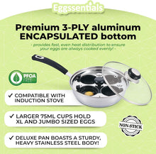 Load image into Gallery viewer, Versatile Egg Poacher with Heavy-Duty Design - 4 Cups, Dishwasher Safe
