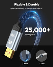 Load image into Gallery viewer, High-Speed 50FT DisplayPort 1.4 Cable - Supports 8K@60Hz &amp; 4K Gaming Performance