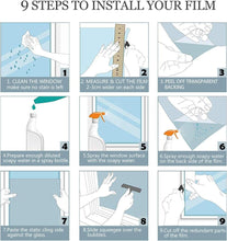 Load image into Gallery viewer, Reusable Static Cling Frosted Window Film - 35.4 x 32.8 Feet for Privacy