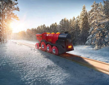 Load image into Gallery viewer, World Mighty Red Battery-Operated Toy Train with Lights, Sounds for Kids Age 3+