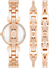 Load image into Gallery viewer, Women’s Adjustable Crystal Bangle Watch &amp; Two Bracelets Set – Chic and Stylish