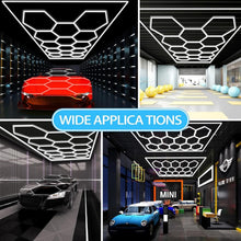Load image into Gallery viewer, Hexagon 108000LM LED Garage Light with Safe Installation - Ideal for Workshops
