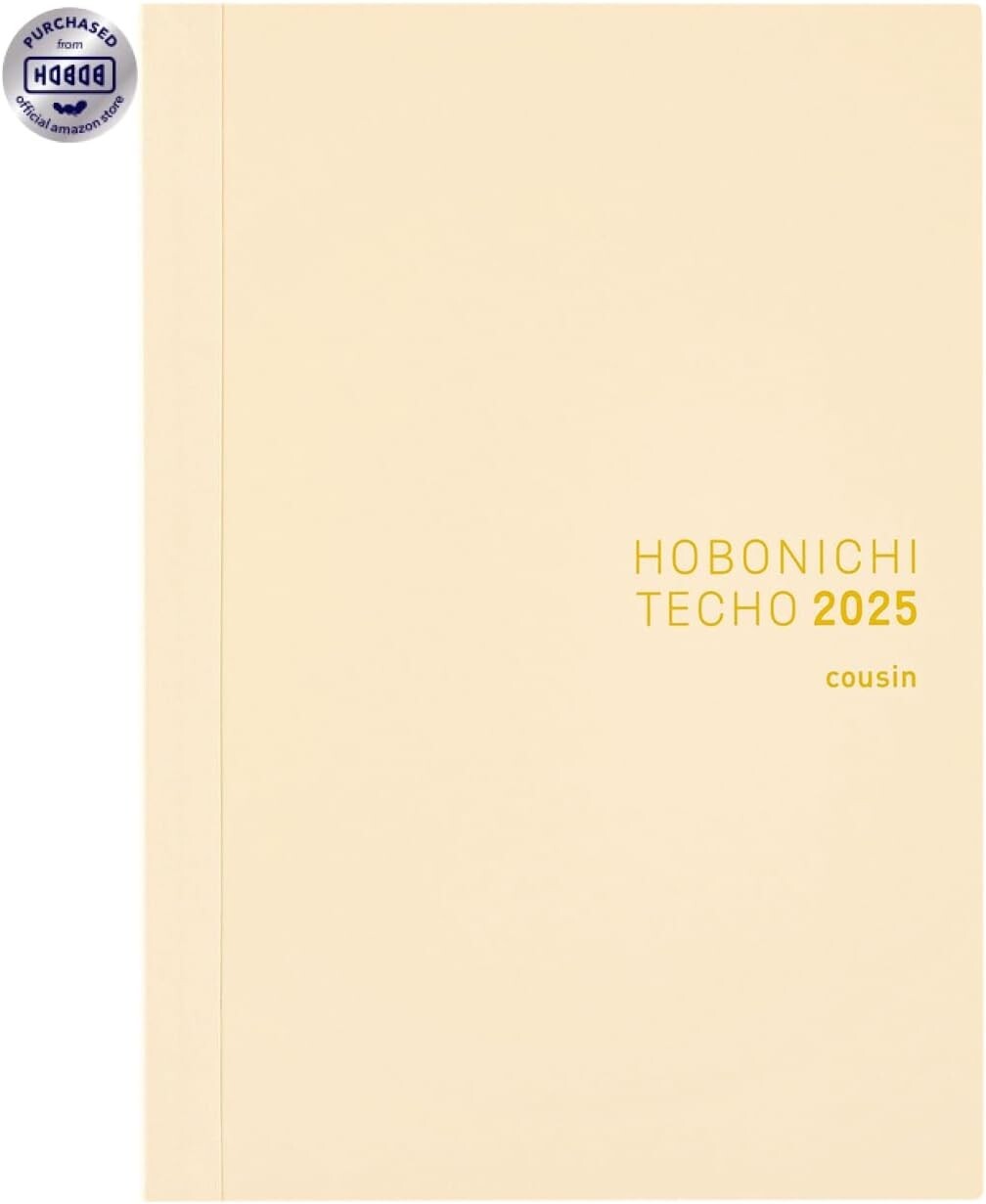 Elegant A5 Hobonichi Techo 2025 Cousin: Yearly Planner with Daily Quotes