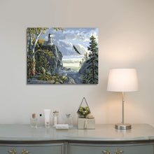 Load image into Gallery viewer, Guiding Light Landscapes - Paint by Numbers Kit on Framed Canvas for Adults