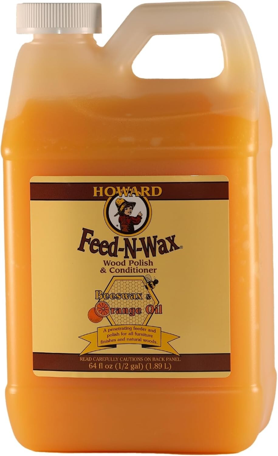 64-Oz Howard Feed-N-Wax Wood Polish - Restore and Protect All Wood Surfaces