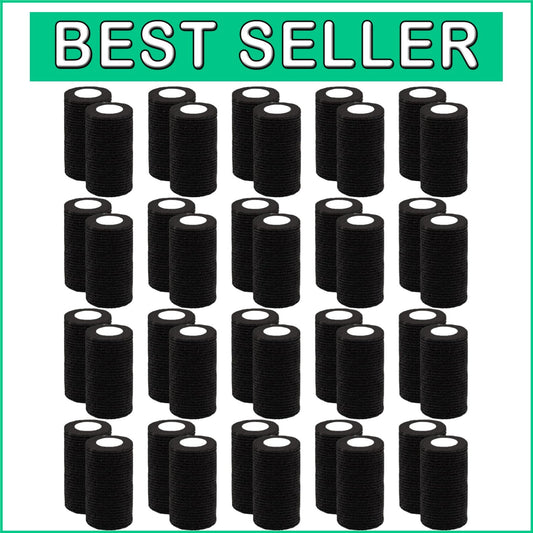 Breathable 4'' Self-Adherent Bandage Wrap for Athletics & Pet Care – 40 Rolls