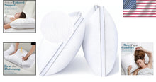 Load image into Gallery viewer, Dual Pack Standard Bed Pillows – Down Alternative, Oeko-Tex Certified Quality