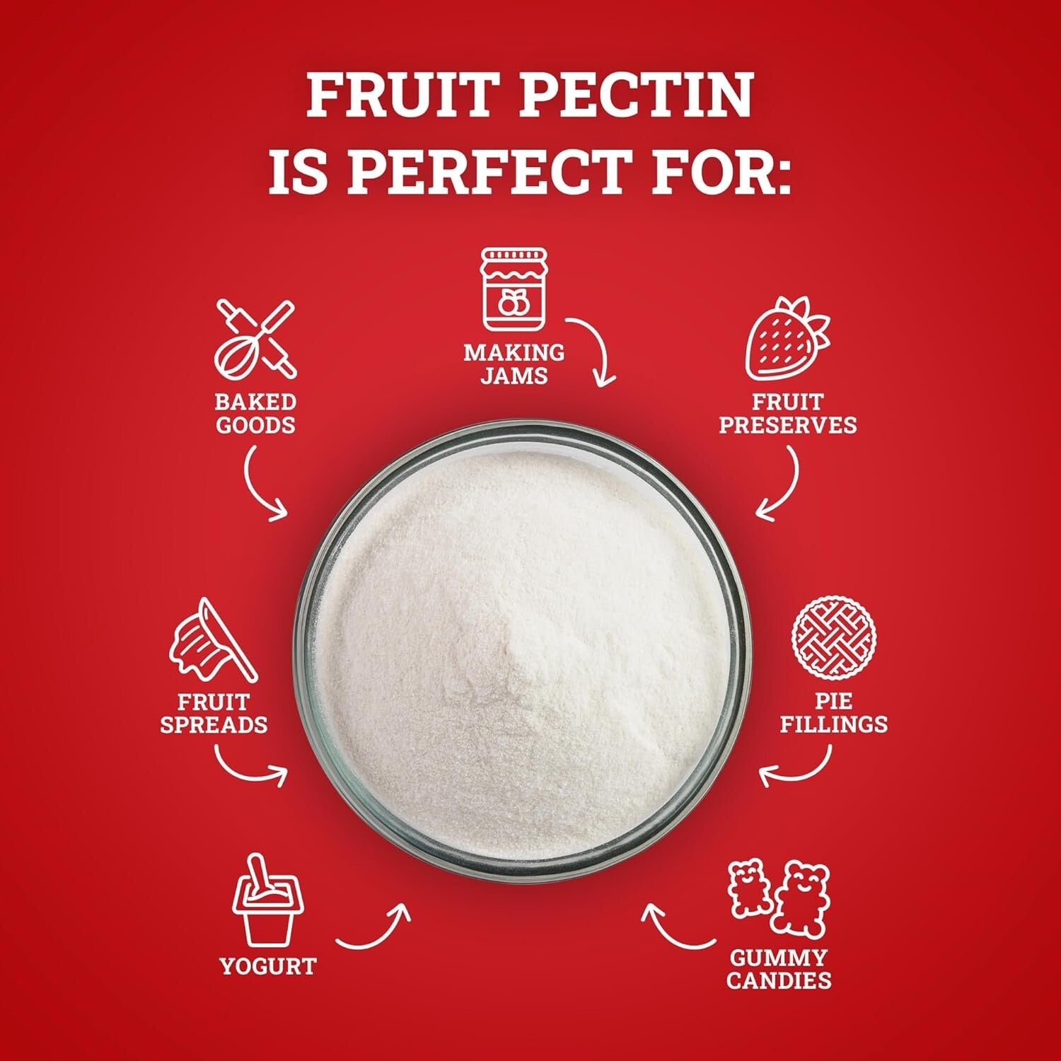 25LB Bulk Fruit Pectin for Perfectly Thick Jams & Jellies - Natural Thickener