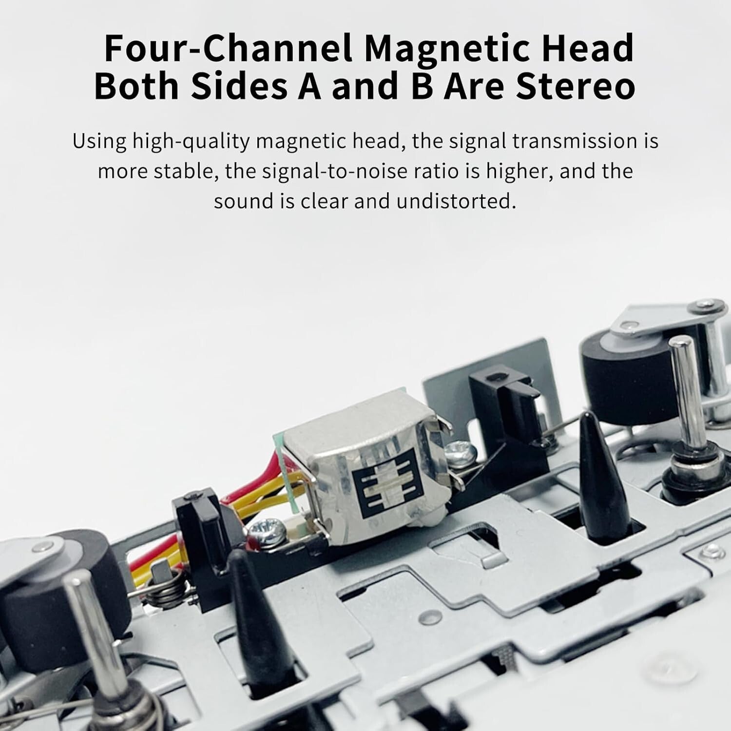 Cassette to MP3 Converter with Stereo Playback - Auto-Reverse & Copper Design