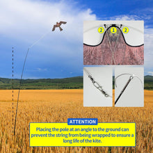 Load image into Gallery viewer, Red Bird Scarer Kite with Adjustable 4m Pole - Effective Crop Protection