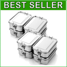 Load image into Gallery viewer, Durable 850ml Stainless Steel Lunch Box Set with Lockable Clips - 8 Containers