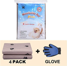 Load image into Gallery viewer, Large Waterproof 24x36 Inch Reusable Dog Pee Pads - 4-Pack Training Solution