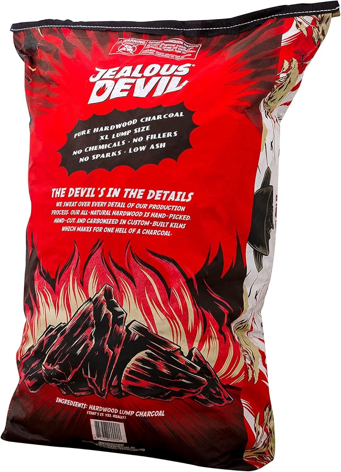 100% Natural Hardwood Lump Charcoal - 35LB Ultra-Dense for Superior Burn