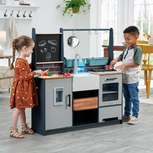 Load image into Gallery viewer, Wooden Farm to Table Play Kitchen with Lights &amp; Sounds - 17 Accessories Included