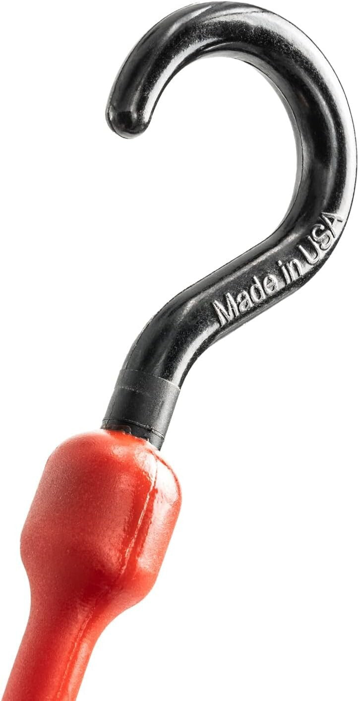 Versatile 30 Inch UV Resistant Bungee Straps - Pack of 4 with Loop-End Hooks