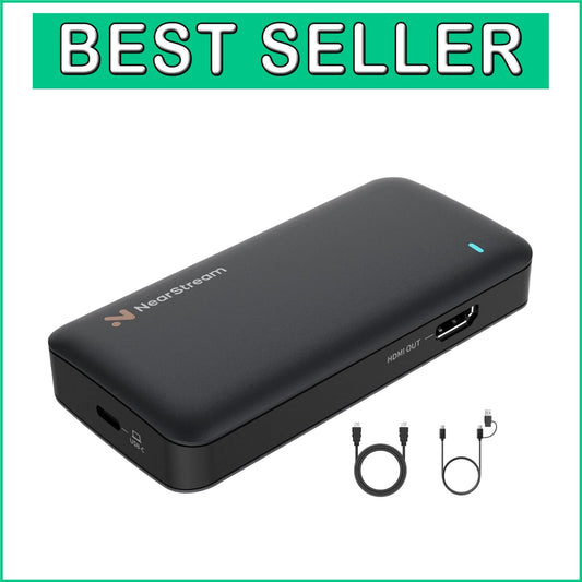 4K HDMI Capture Card with Audio Interface - Perfect for Streaming and Recording