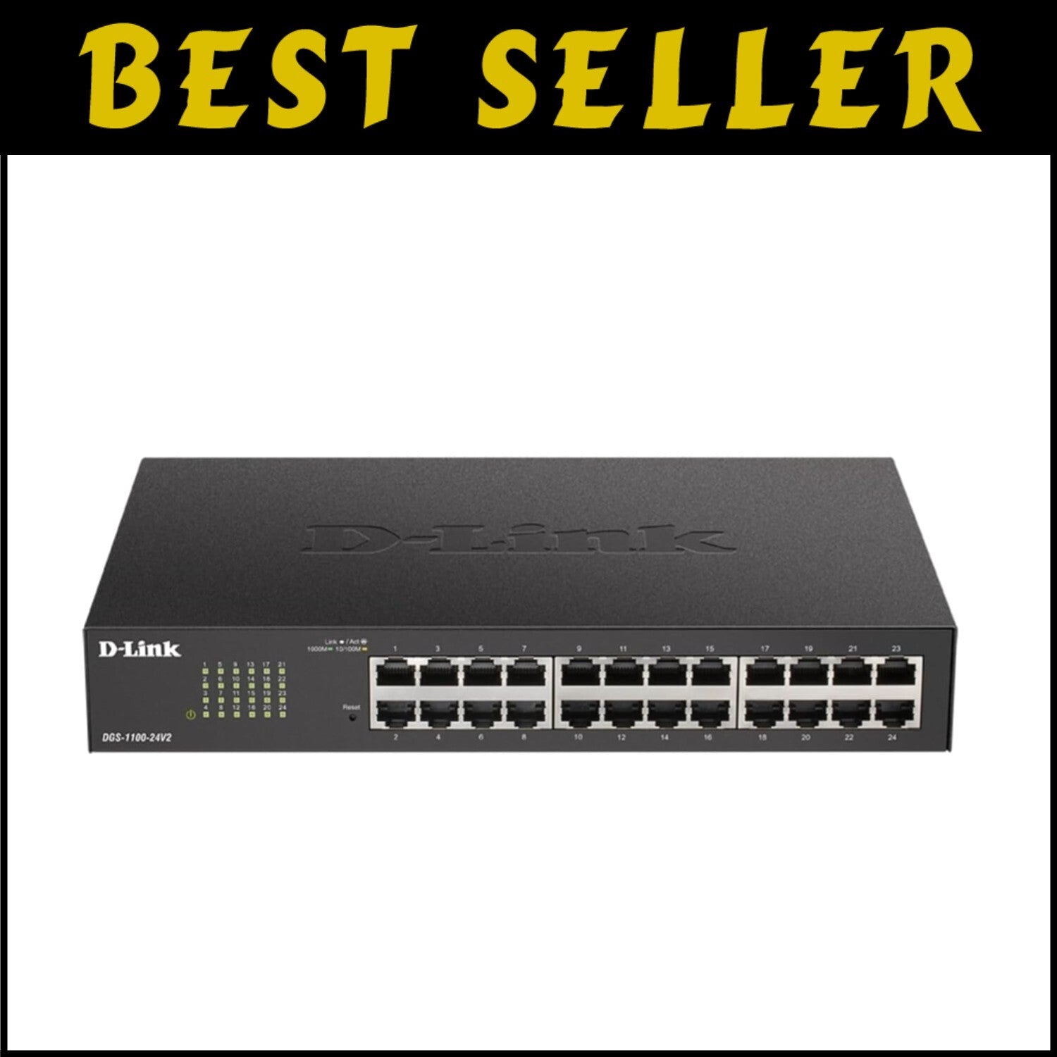 Energy-Efficient 24-Port Gigabit Managed Switch - Silent Operation & Easy Setup