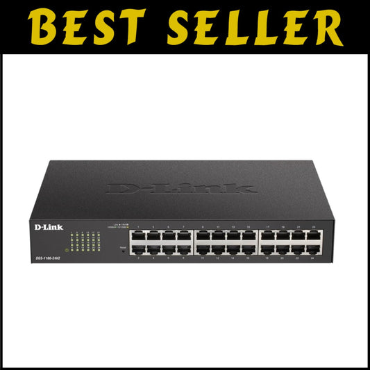Energy-Efficient 24-Port Gigabit Managed Switch - Silent Operation & Easy Setup