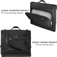 Load image into Gallery viewer, Lightweight 45-Inch Garment Bag with Shoulder Strap &amp; 9 Pockets for Easy Travel