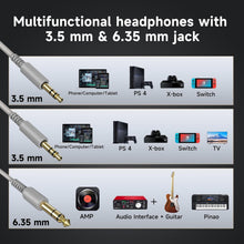 Load image into Gallery viewer, Wired DJ Headphones with Noise Isolation and Adjustable Headband - 50mm Drivers