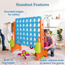 Load image into Gallery viewer, Jumbo 4-To-Score Giant Connect 4 Game - Vibrant Indoor/Outdoor Fun!