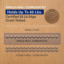 Load image into Gallery viewer, 12-Pack Large 20" x 20" x 15" Corrugated Moving Boxes for Efficient Organization