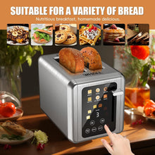 Load image into Gallery viewer, Stainless Steel Digital Toaster - 2 Slices, Bagel/Defrost Functions Included