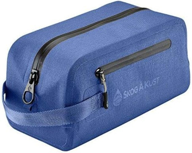 DoppSåk Large Waterproof Toiletry Bag - Leak-Proof Travel Organizer in Blue
