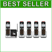 Load image into Gallery viewer, 5-Handset Cordless Phone with Audio Assist, Answering Machine, and Call Blocker