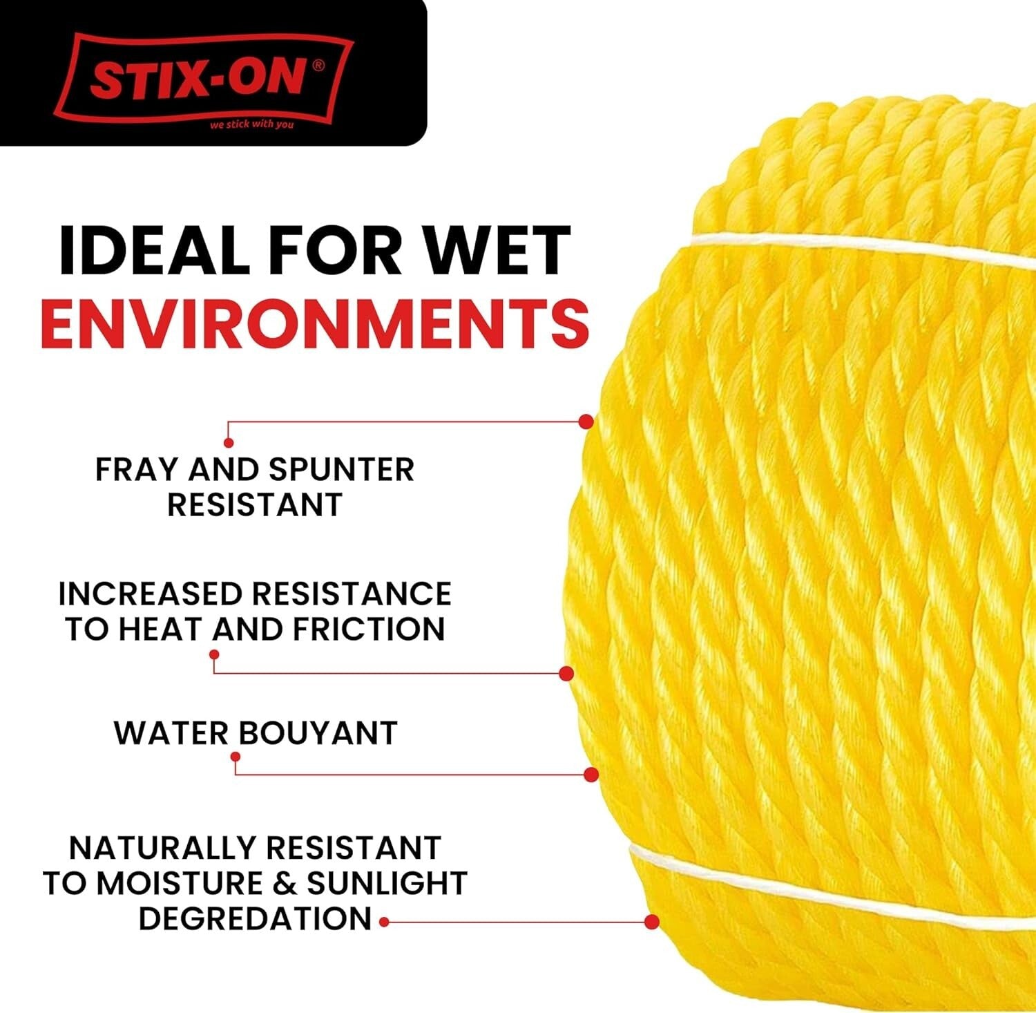 1/2 Inch Twisted Nautical Rope - 3780 Lbs Strength, Oil Resistant & Versatile