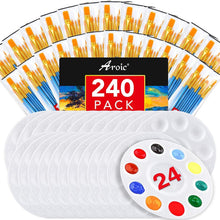 Load image into Gallery viewer, 24 Versatile Paint Brushes &amp; Palettes Kit – Ideal for Artists of Any Skill Level