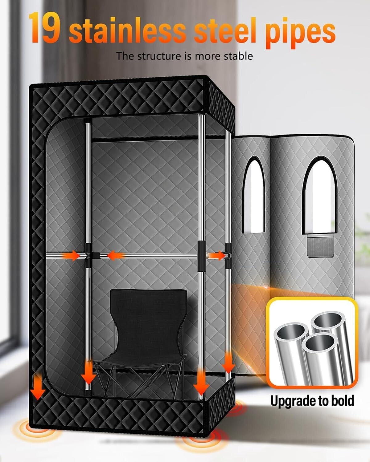 Durable Portable Infrared Sauna - Remote Control & Easy Setup for Relaxation