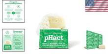 Load image into Gallery viewer, pHact Moisture-Rich Mint Cleansing Bar - Eco-Friendly 12-Pack for All Skin Types