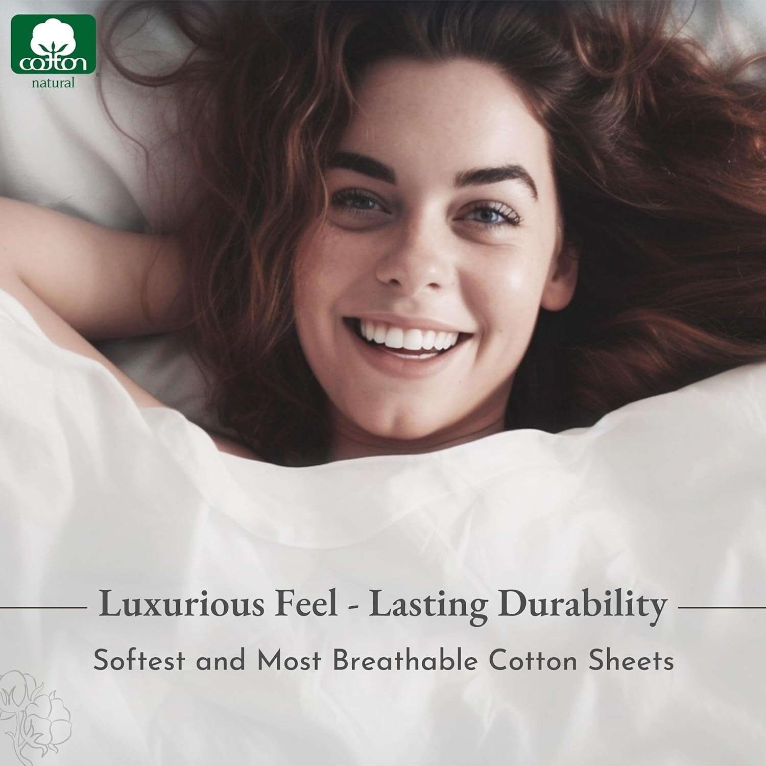 4-Piece Floral Pattern King Sheets Set - 400 Thread Count, Premium Sateen Fabric