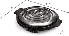 Load image into Gallery viewer, Efficient 1000W Portable Electric Hot Plate - Adjustable Temp Control, Pack of 2