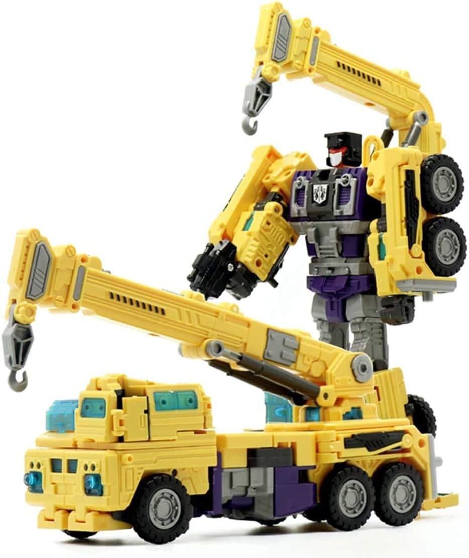Transformable 6 in 1 Robot Devastator Action Figure - 20'' Engineering Toys