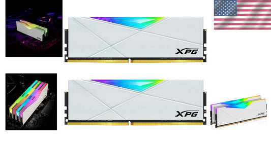 32GB DDR4 3200MHz RGB Desktop RAM - Dual Channel White Heatsink Kit