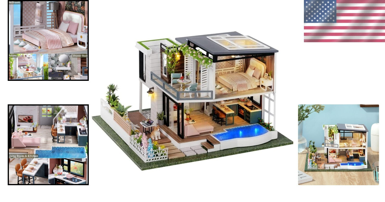 1:24 Scale DIY Dollhouse with Furniture and Music: Magical Crafting Experience