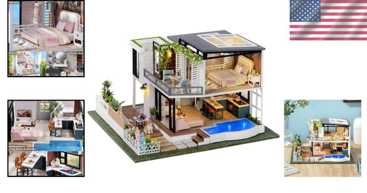 1:24 Scale DIY Dollhouse with Furniture and Music: Magical Crafting Experience