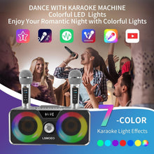 Load image into Gallery viewer, 20W Karaoke Machine for All Ages with Rechargeable Battery &amp; Colorful Lights