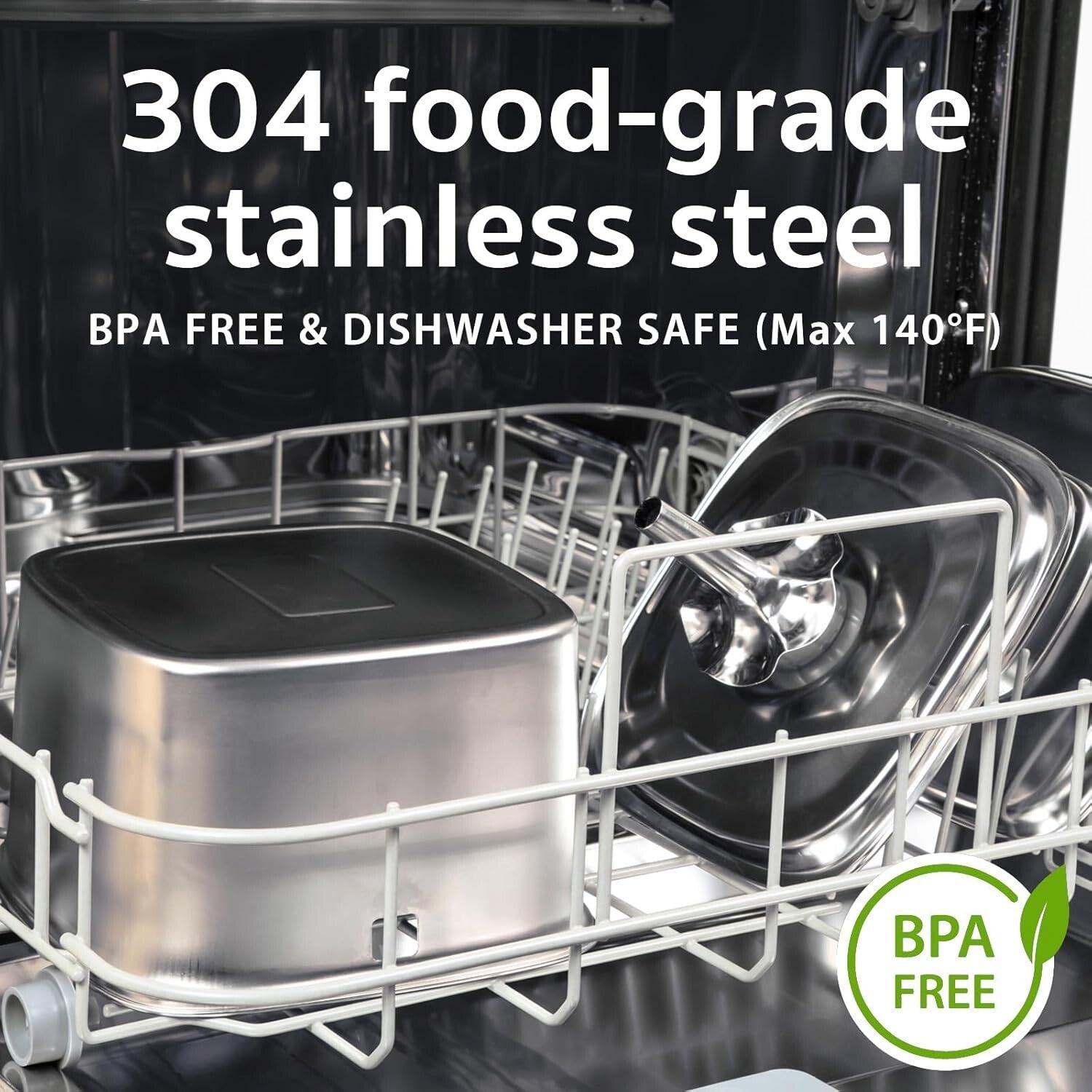 Hygienic 95oz Stainless Steel Cat Water Fountain with Light & Filters Included