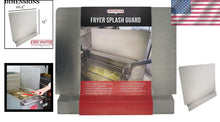 Load image into Gallery viewer, Highly Durable Stainless Steel Splash Guard for Commercial Deep Fryers - 20.5x15