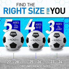 Load image into Gallery viewer, Youth &amp; Adult Soccer Balls - Durable PVC, Soft Foam, Sizes 3, 4 &amp; 5 - Bulk Set